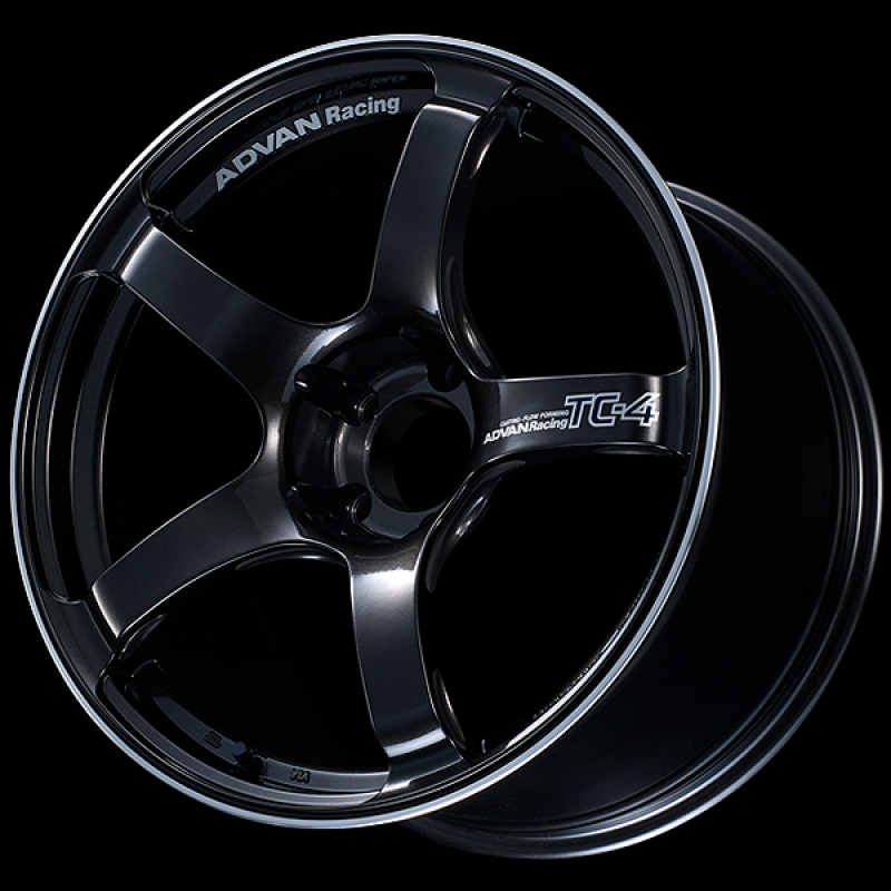 Advan TC4 18x8.5 +45 5x114.3 Racing Black Gunmetallic and Ring Wheel