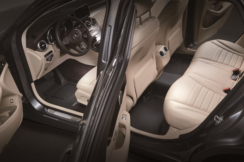 3D MAXpider 08-15 Mitsubishi Lancer Evolution X Kagu 1st 2nd Row - Floor Mat Set (Black)