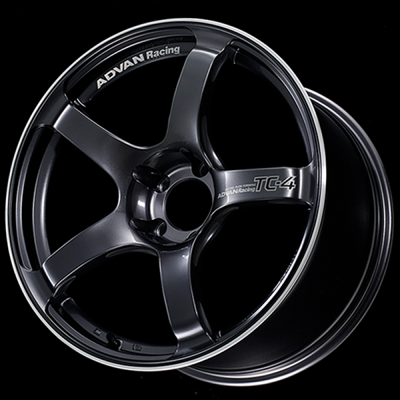Advan TC4 18x8 +45 5x120 Racing Gun Metallic and Ring Wheel