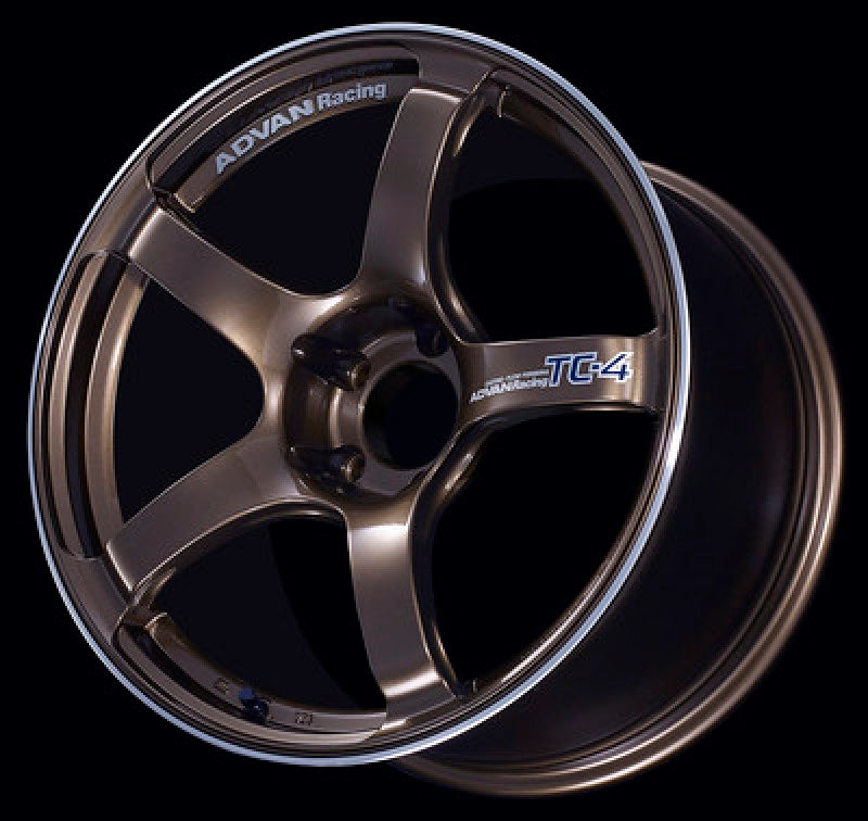 Advan TC4 17x9.0 +35 5x114.3 Umber Bronze Metallic and Ring Wheel