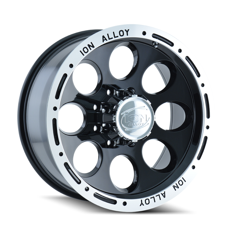 ION Type 174 15x8 / 6x139.7 BP / -27mm Offset / 106mm Hub Black/Machined Wheel