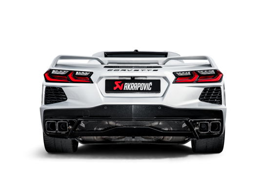 Akrapovic 2020 Chevrolet Corvette Stingray (C8) OPF/GPF Slip-On Line (Titanium) w/ Titanium Tips