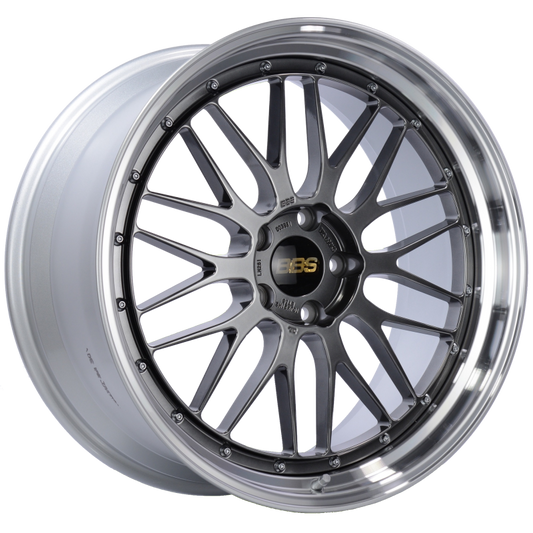 BBS LM 21x10 5x120 ET38 Diamond Black Center Diamond Cut Lip Wheel -82mm PFS/Clip Required