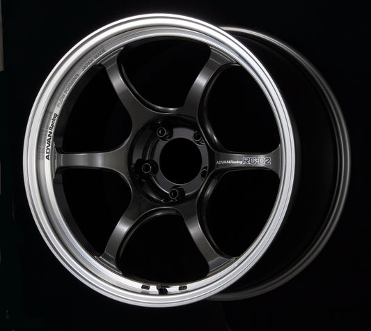 Advan RG-D2 18x9.5 +22 5-114.3 Machining & Black Gunmetallic Wheel