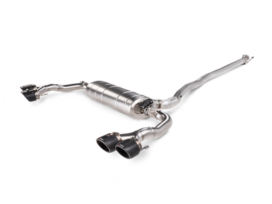 Akrapovic 2024+ Mercedes-AMG CLA 45 / CLA 45 S (C118/x118) Evo Line Cat Back (Titanium) w/ CF Tips