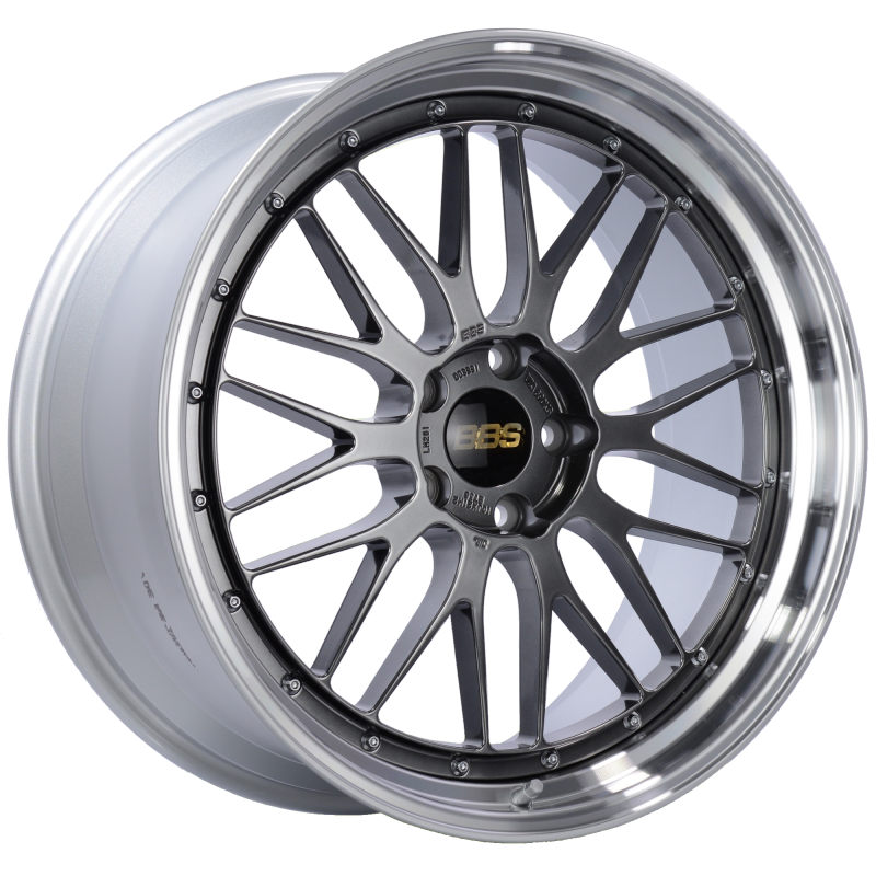 BBS LM 21x10 5x120 ET38 Diamond Black Center Diamond Cut Lip Wheel -82mm PFS/Clip Required