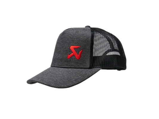 Akrapovic Logo Trucker Cap - Ash Grey / Black Mesh