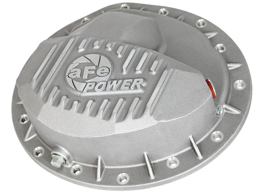 aFe Front Differential Cover (Raw; Street Series); Dodge Diesel Trucks 03-12 L6-5.9/6.7L (td)