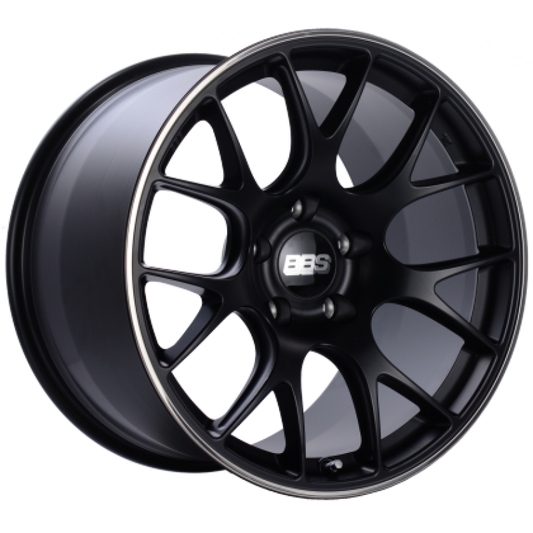 BBS CH-R 20x12 CL ET44 CB84 Satin Black Polished Rim Protector Wheel