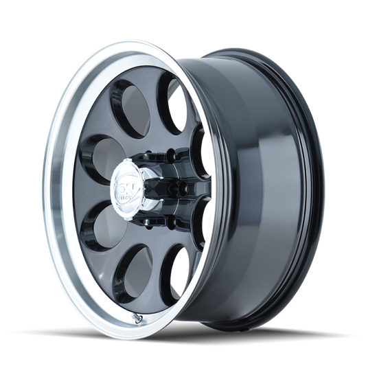 ION Type 171 15x8 / 5x114.3 BP / -27mm Offset / 83.82mm Hub Black/Machined Wheel