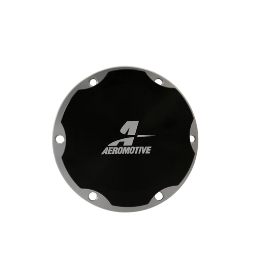 Aeromotive Fill Cap - Screw-On - 3in - Flanged - 6-Bolt - Black