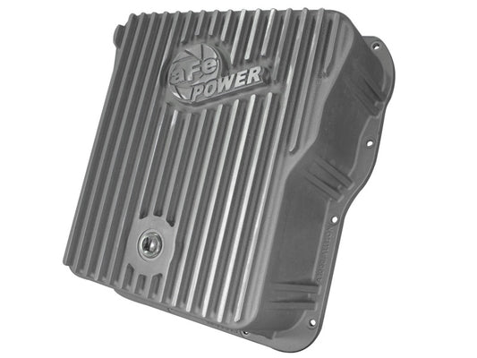 aFe Transmission Pan Cover (Raw); GM Diesel Trucks 01-14 V8-6.6L (td)