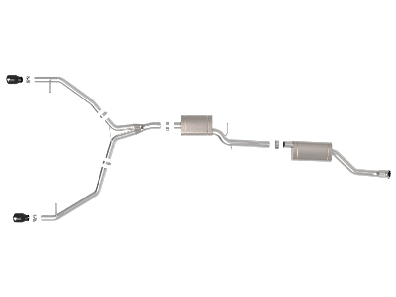 aFe MACH Force-Xp 13-16 Audi Allroad L4 SS Cat-Back Exhaust w/Black Tips