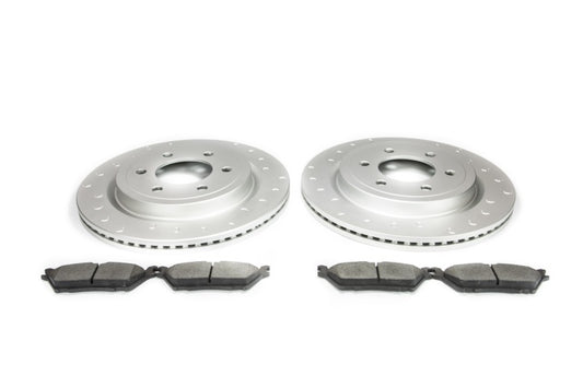 Alcon 19-20 Raptor/ 18-20 F-150 Pad & Rotor Kit (Use with Stock Calipers) w/ Elect Park Brake - Rear
