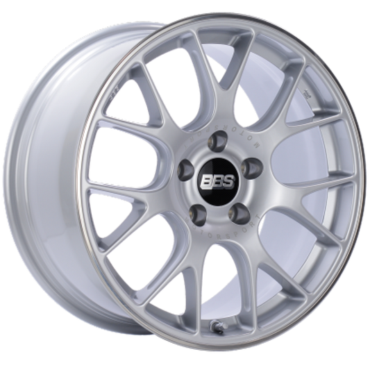 BBS CH-R 20x9 5x112 ET25 CB66.5 Brilliant Silver Polished Rim Protector Wheel