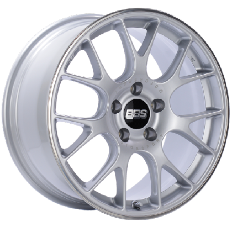 BBS CH-R 19x8.5 5x112 ET48 Brilliant Silver Polished Rim Protector Wheel -82mm PFS/Clip Required