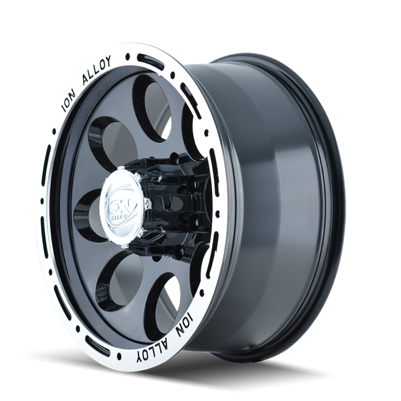 ION Type 174 15x10 / 5x139.7 BP / -38mm Offset / 108mm Hub Black/Machined Wheel