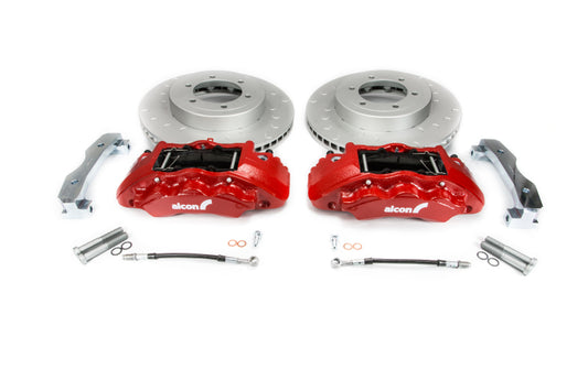 Alcon 2016+ Toyota Tacoma w/ 17in+ Wheels 352x30mm Rotors 6-Piston Calipers Front Brake Kit - Red