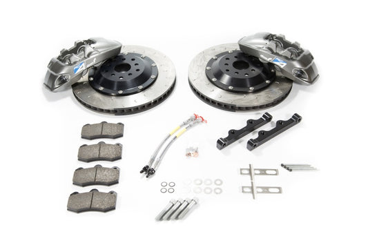Alcon 2009+ Nissan GT-R R35 380x33mm Rotor 4 Piston Caliper RC4 Rear Axle Kit - Grey