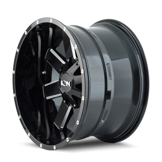 ION Type 141 20x9 / 8x165.1 BP / 18mm Offset / 130.8mm Hub Gloss Black Milled Wheel