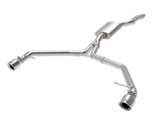 aFe MACH Force-Xp 13-16 Audi Allroad L4 SS Axle-Back Exhaust w/ Polished Tips