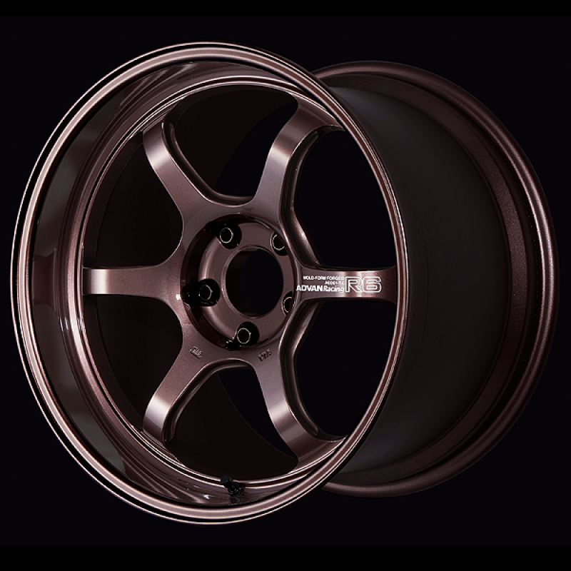 Advan R6 18x8.0 +45 5-100 Racing Copper Bronze Wheel