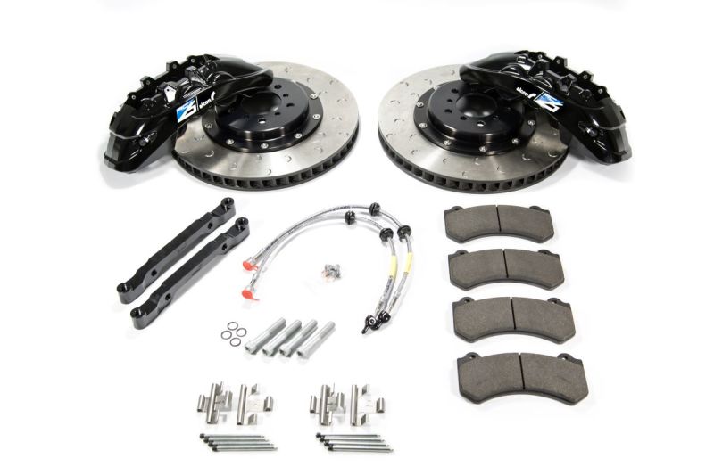 Alcon 2009+ Nissan GT-R R35 412x36mm Rotor 6 Piston Caliper RC6 Front Axle Kit - Grey