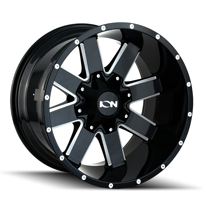 ION Type 141 18x9 / 5x127 BP / 0mm Offset / 87.1mm Hub Gloss Black Milled Wheel