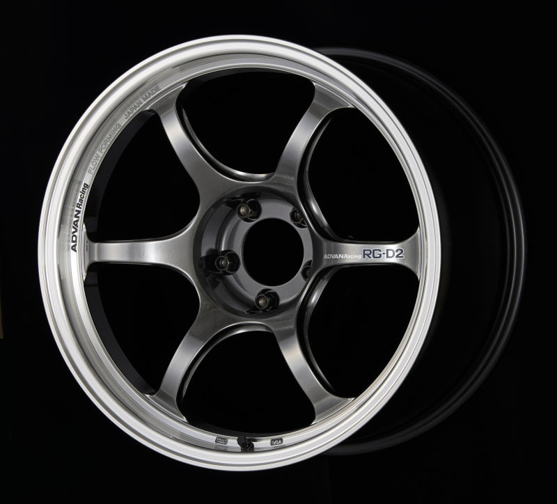 Advan RG-D2 15x5 +42 4-100 Machining & Racing Hyper Black Wheel