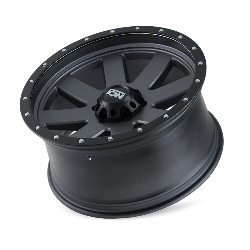 ION Type 134 17x8.5 / 5x127 BP / -6mm Offset / 83.82mm Hub Matte Gunmetal/Black Beadlock Wheel